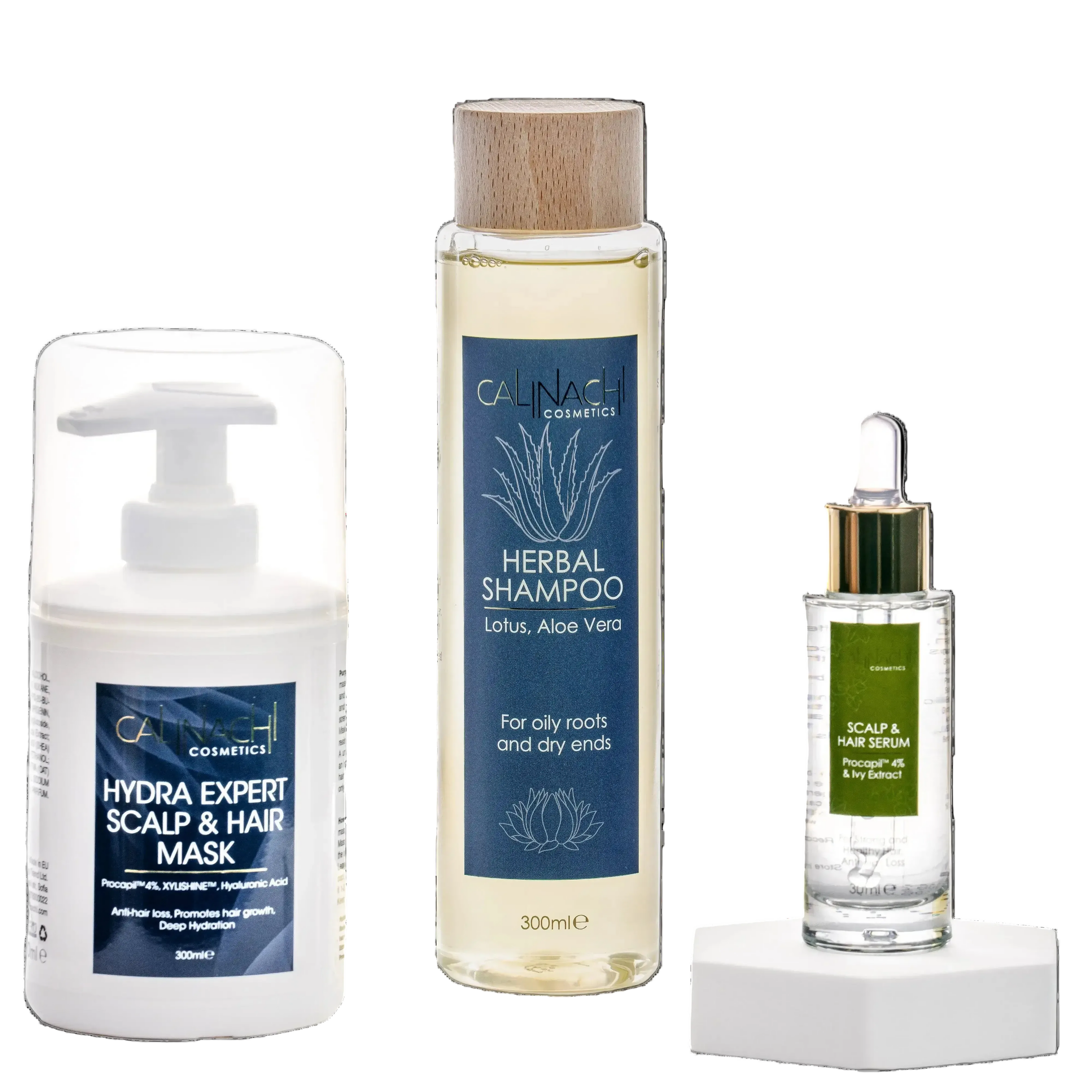 Hydra Therapy аgainst Hair Loss (all hair types) HairCare Sets CALINACHI Cosmetics