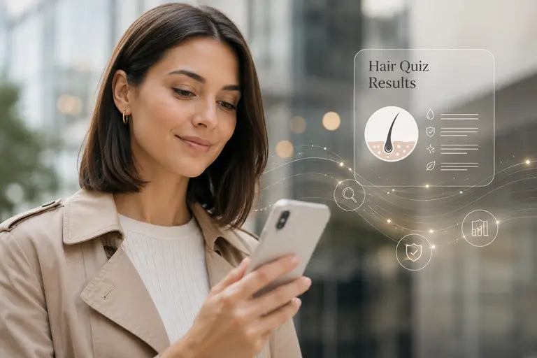 Hair Quiz Results Example for Hair Loss Care CALINACHI Cosmetics